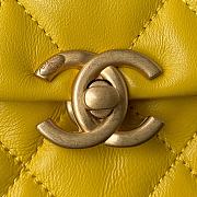 Chanel Mini Flap Bag Shoulder Bag Lambskin AS3205 Yellow Size 13-18-6cm - 5
