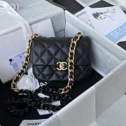 Chanel Mini Flap Bag Shoulder Bag Lambskin AS3205 Black Size 13-18-6cm - 1