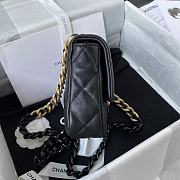Chanel Mini Flap Bag Shoulder Bag Lambskin AS3205 Black Size 13-18-6cm - 3