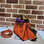 Gucci Diana Mini Tote Bag Orange ‎702732 Size 20*16*10cm - 4
