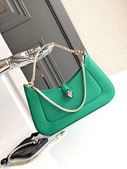 Bvlgari Serpenti Baia Shoulder Bag Green Size 27.5 x 18 x 4.5 cm - 1