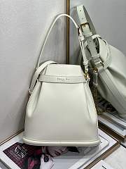 Dior Medium C'est Bag Latte CD-Embossed Calfskin Size 24x10x24.5 cm - 2