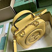 Gucci Blondie Top Handle Bag Yellow Size 17x15x9 cm - 4