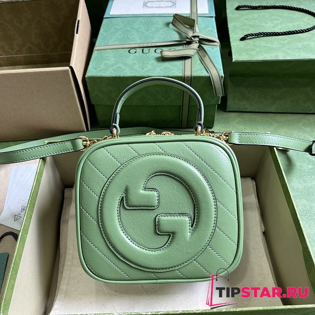 Gucci Blondie Top Handle Bag Green Size 17x15x9 cm - 1