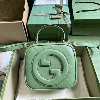 Gucci Blondie Top Handle Bag Green Size 17x15x9 cm