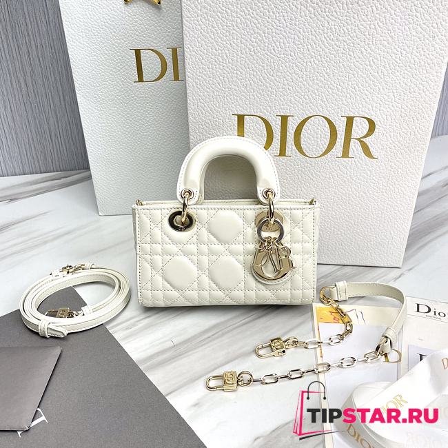 Dior Lady D-Joy Micro Bag Latte Cannage Lambskin Size 16 x 9 x 5 cm - 1