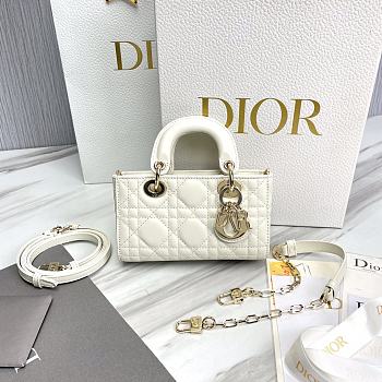 Dior Lady D-Joy Micro Bag Latte Cannage Lambskin Size 16 x 9 x 5 cm