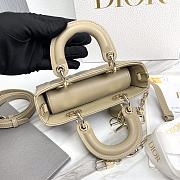 Dior Lady D-Joy Micro Bag Caramel Beige Cannage Lambskin Size 16 x 9 x 5 cm - 2