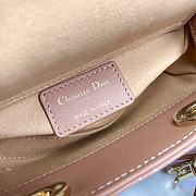 Dior Lady D-Joy Micro Bag Rose Des Vents Cannage Lambskin Size 16 x 9 x 5 cm - 4