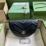 Gucci GG Marmont Matelassé Chain Mini Bag Black Size 20x14.5x4 cm - 1