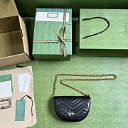 Gucci GG Marmont Matelassé Chain Mini Bag Black Size 20x14.5x4 cm - 2