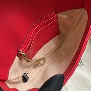 Gucci GG Marmont Matelassé Chain Mini Bag Red Size 20x14.5x4 cm - 5