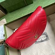 Gucci GG Marmont Matelassé Chain Mini Bag Red Size 20x14.5x4 cm - 4