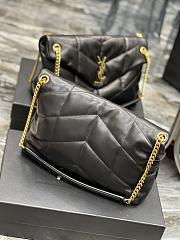 YSL Puffer Medium Chain Bag In Quilted Lambskin Black Size 35 X 23 X 13,5 CM - 2