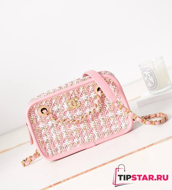 Chanel Small Camera Bag AS3768 Pink Size 20.5x13.5x7 cm - 1