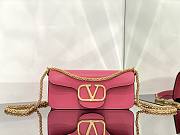 Valentino Loco Calfskin Shoulder Bag Pink Size 27x13x6cm - 1