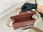 Valentino Loco Calfskin Shoulder Bag Gingerbread Size 27x13x6cm - 4