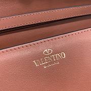 Valentino Loco Calfskin Shoulder Bag Gingerbread Size 27x13x6cm - 5