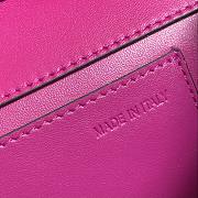 Valentino Loco Calfskin Shoulder Bag Prune Size 27x13x6cm - 4