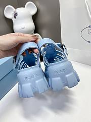 Prada Foam Rubber Sandals Light Blue - 5