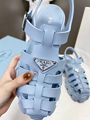 Prada Foam Rubber Sandals Light Blue - 2