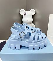 Prada Foam Rubber Sandals Light Blue - 1