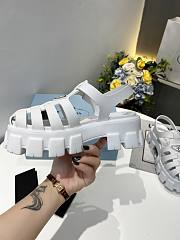 Prada Foam Rubber Sandals White - 3