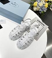 Prada Foam Rubber Sandals White - 1