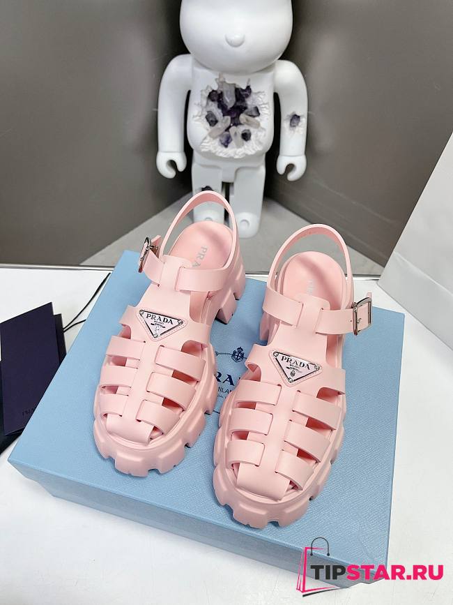 Prada Foam Rubber Sandals Alabaster Pink - 1