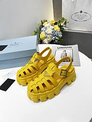 Prada Foam Rubber Sandals Yellow - 3