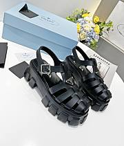 Prada Foam Rubber Sandals Black - 1