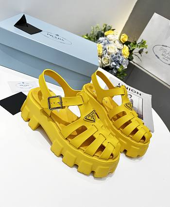 Prada Foam Rubber Sandals Yellow