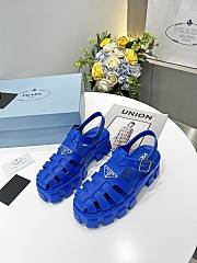 Prada Foam Rubber Sandals Sapphire Blue - 2