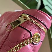 Gucci GG Matelassé Top Handle Mini Bag Pink Size 16x10.5x5 cm - 3