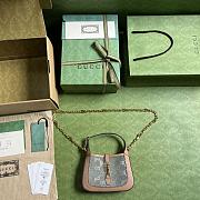 Gucci Jackie 1961 Mini Crystal GG Lizard Bag Size 19x13x3 cm - 5