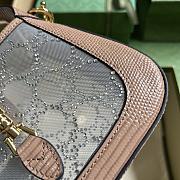 Gucci Jackie 1961 Mini Crystal GG Lizard Bag Size 19x13x3 cm - 2