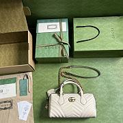 Gucci GG Marmont Small Top Handle Bag White Size 27 x 13.5 x 10 cm - 2