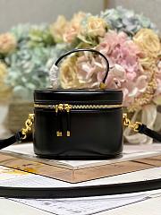 Dior Small CD Signature Vanity Case Black Calfskin Size 16 x 11 x 9.5 cm - 1