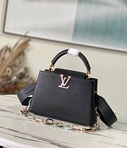 Louis Vuitton Capucines BB Black M21641 Size 27x18x9 cm - 1