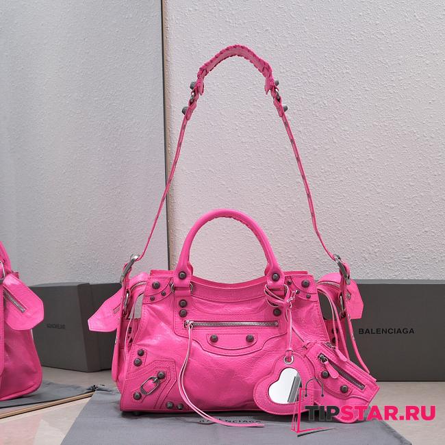 Balenciaga Neo Cagole Neon Pink Bag Size 32x21x13 cm - 1