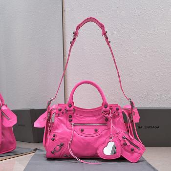 Balenciaga Neo Cagole Neon Pink Bag Size 32x21x13 cm