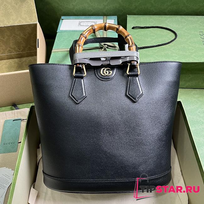 Gucci Diana Medium Tote Bag 750394 Black Size 31x27x15cm - 1