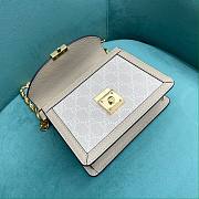 Gucci Ophidia GG Mini Shoulder Bag 696180 Beige And White Size 17.5x13x6 cm - 3
