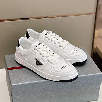 Prada Downtown Perforated Leather Sneakers