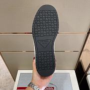 Prada Downtown Perforated Leather Sneakers - 5