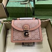 Gucci Ophidia GG Mini Shoulder Bag 696180 Pink GG Canvas Size 17.5x13x6 cm - 1