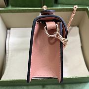 Gucci Ophidia GG Mini Shoulder Bag 696180 Pink GG Canvas Size 17.5x13x6 cm - 5