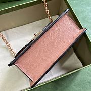 Gucci Ophidia GG Mini Shoulder Bag 696180 Pink GG Canvas Size 17.5x13x6 cm - 4