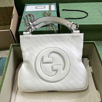 Gucci Blondie Small Tote Bag 751518 White Size 30x24x6 cm