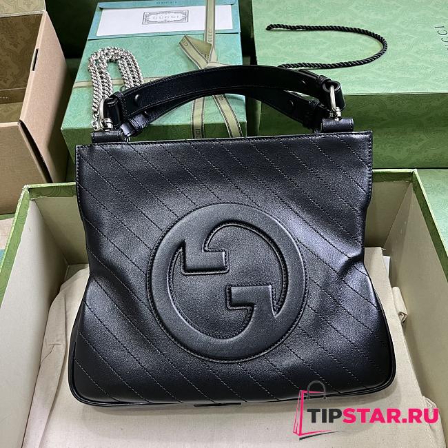 Gucci Blondie Small Tote Bag 751518 Black Size 30x24x6 cm - 1